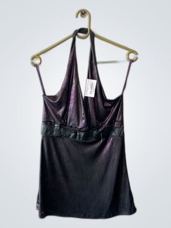 Purple Halter Neck Dress