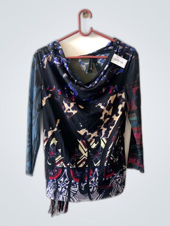 Blouse with Abstract Pattern