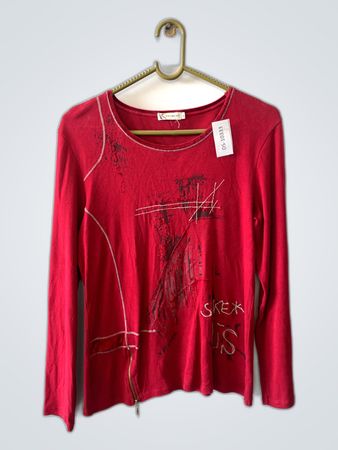 Kalisson Red Long-Sleeve Top