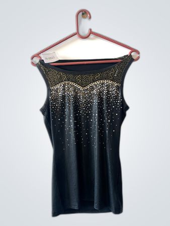 Unbranded Black Embellished Tank Top