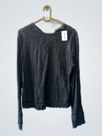 Betty Barl Collection Black Lace Top