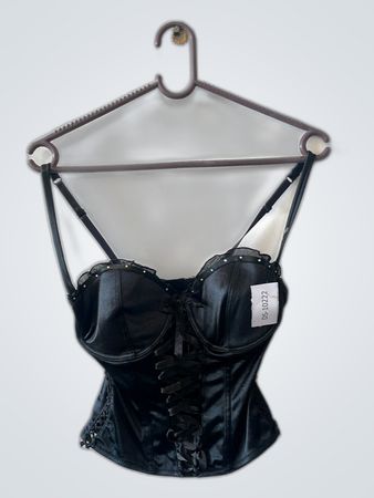 Black Leather Corset