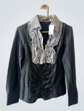Adigia Black and White Gingham Jacket