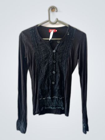 TUFF Black Lace Blouse