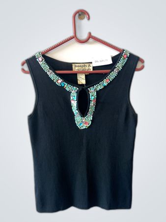 Black Beaded Top