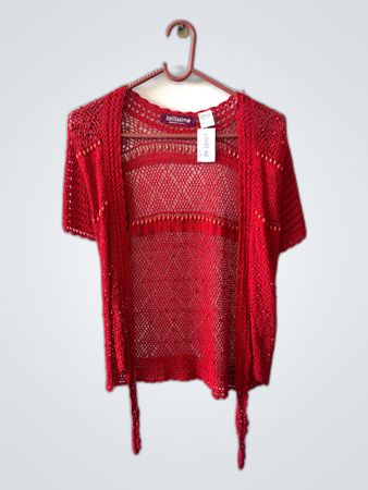 Red Crochet Top