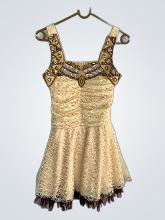 Embellished Lace Mini Dress