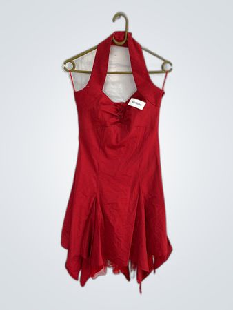 Red Halter Neck Dress