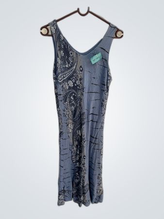Blue Paisley Dress