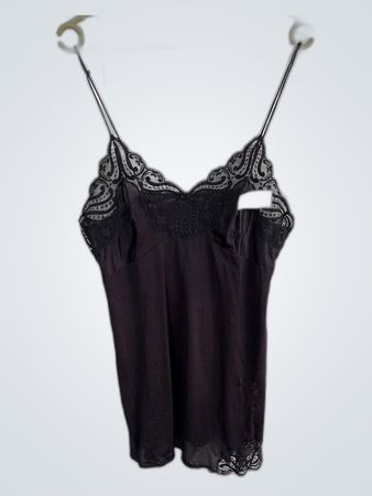 Black Lace Trim Camisole