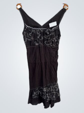 Black Embroidered Dress