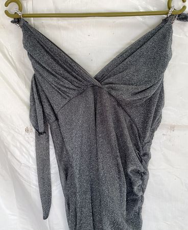 Unbranded Grey Wrap Maxi Dress