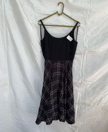 Black Plaid Dress