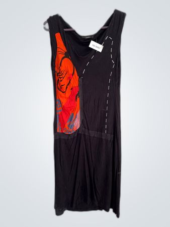 Loca Sabina Sleeveless Abstract Print Mini Dress
