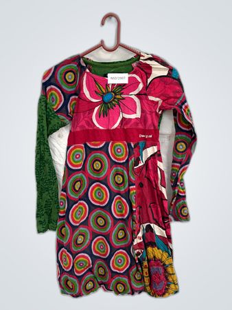 Deigual Floral Patchwork Dress