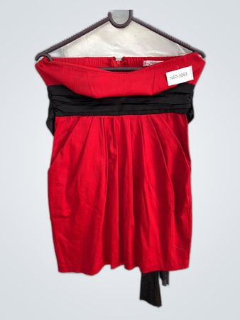 Red and Black Dress