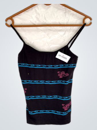 Printed Black Camisole Top