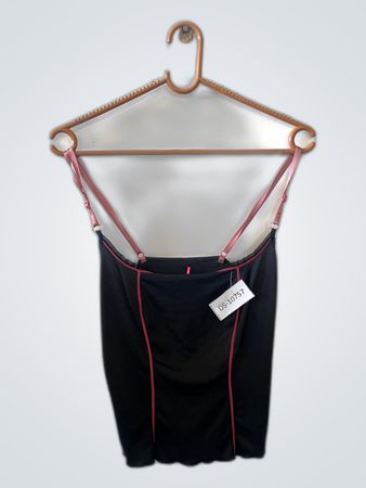 Black Camisole with Pink Straps