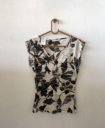 Pinko Printed V-Neck Blouse
