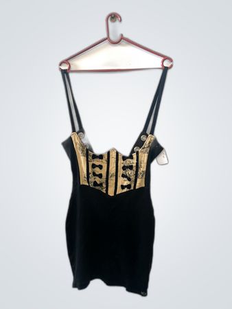Black and Gold Dress