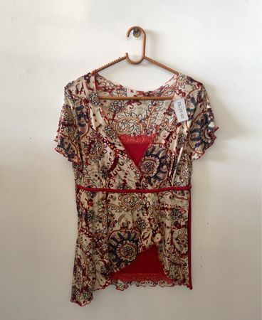 Blouse with Floral Pattern