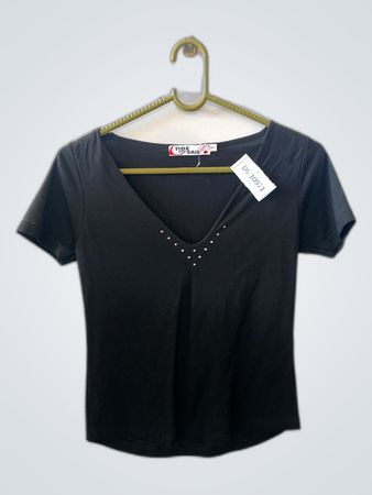 Black Embellished Top