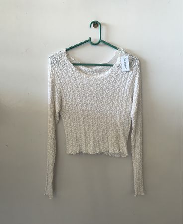 White Knit Top