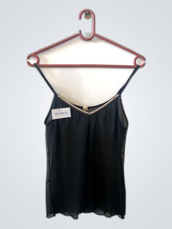 Black Sheer Top