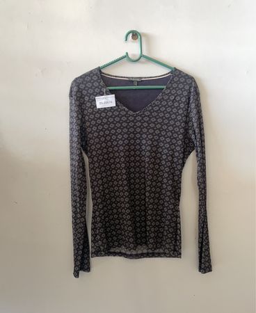 Long Sleeve Top with Floral Pattern