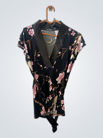Evita Floral Print Kimono Blouse