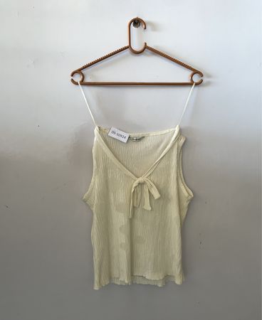 Women's Cream Colored Tank Top