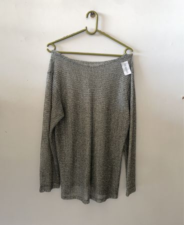 Gray Knit Top