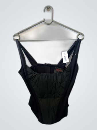 Raven Black Bustier Corset Top