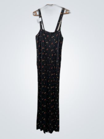 Black Floral Maxi Dress
