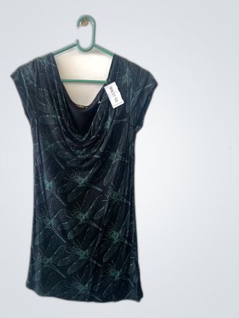 Blouse with Dragonfly Pattern