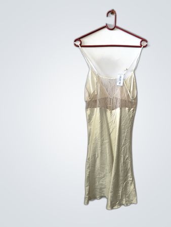 White Lace-Trimmed Dress