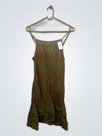 Green and Brown Dress