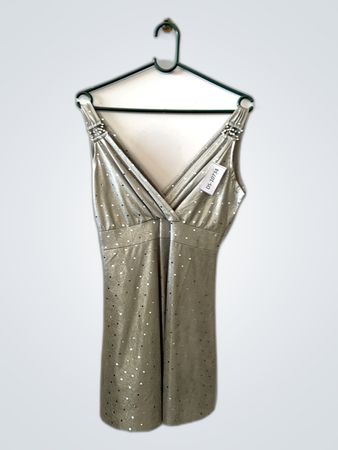 Silver Sequin Dress