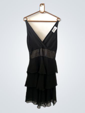 Black Ruffled Dress