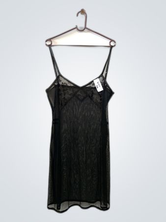 Zara Black Lace Slip Dress