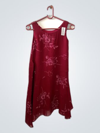 George Red Floral Dress