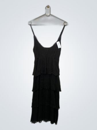 Black Tiered Ruffled Dress