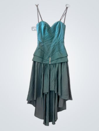 Teal Asymmetrical Dress