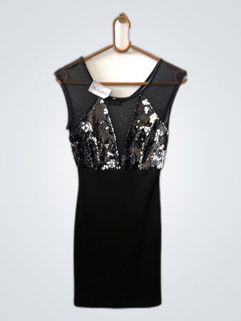 NEMO Black Sequin Dress