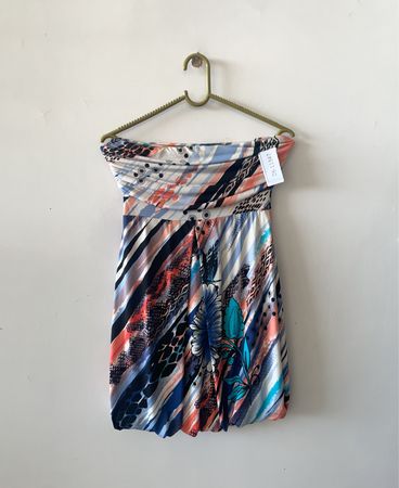Multicolored Patterned Dress