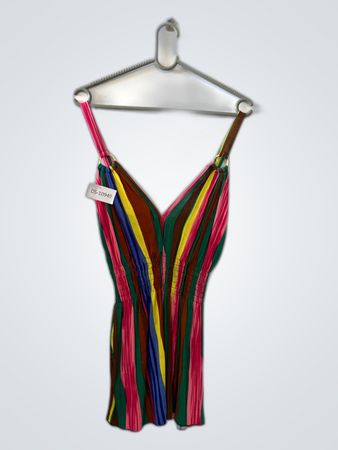 Multicolored Striped Dress