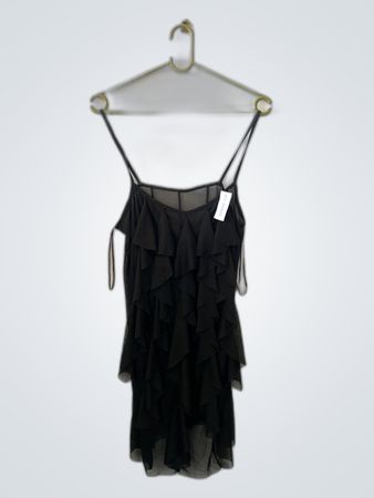 Black Ruffled Dress
