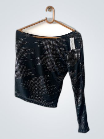 Black Sequined Top
