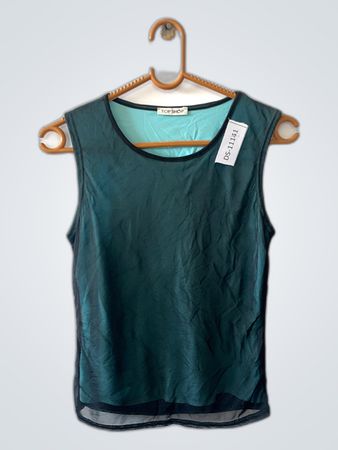 Topshop Green Tank Top