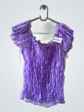 Purple Ruffled Top